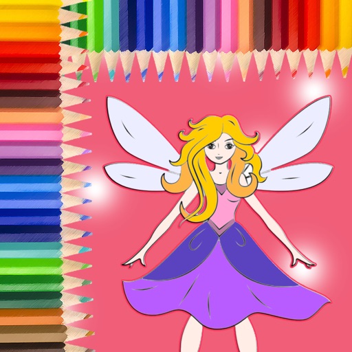 Fairy Coloring Book Free Learning Game for Kids iOS App