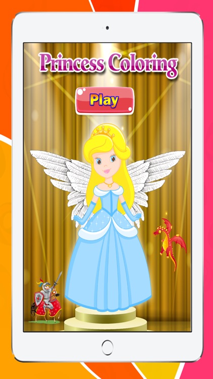 Princess Coloring Book Pages Game for Preschool