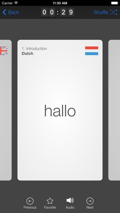 learndutch.org - Flashcards 1000 Dutch Words screenshot-3