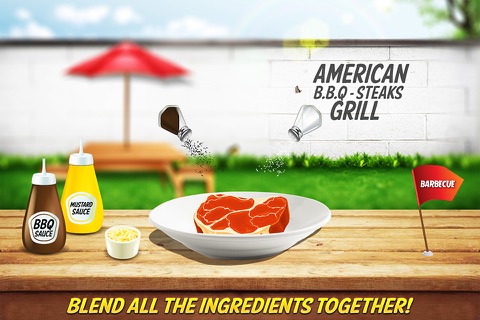 American BQQ Steaks Grill : Barbecue Cooking Simulator Game screenshot 2