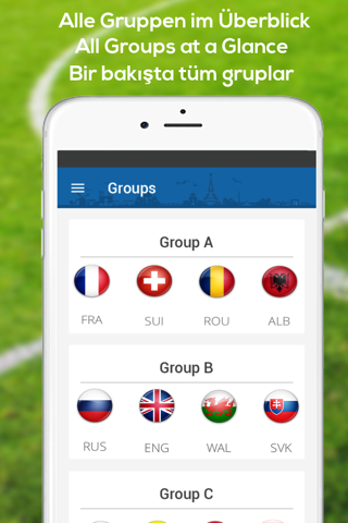 Euro 2016 Score - Live Ergebnisse und Spielplan der em 2016 screenshot 3