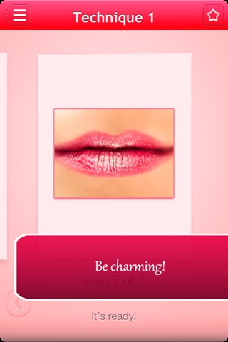 Lip Gloss Tutorial: step by step lessons on applying lips makeup on the lips screenshot 2