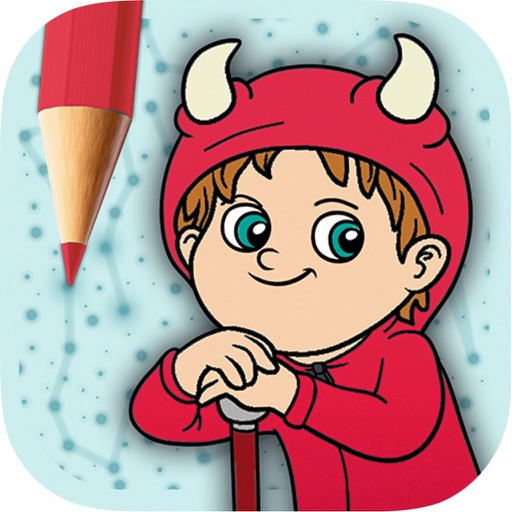 Educational Coloring book - Connect the dots then paint the drawings with magic marker iOS App