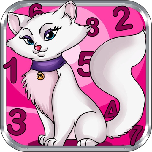 Write Number with Kitty little Cat Edition Icon