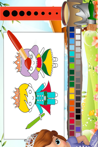 Cute Princess Coloring Book - All In 1 Fairy Tail Draw, Paint And Color Games HD For Good Kid screenshot 4
