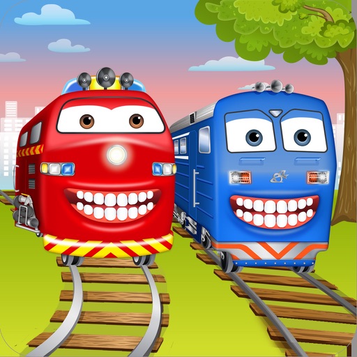 Bubble Train Wash and Dentist: Steam Engine Game for Kids icon