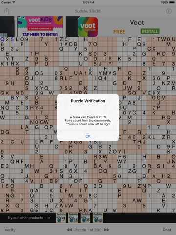 Sudoku 36x36 (for iPad) screenshot 3