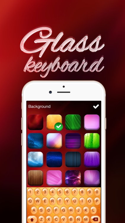 Glass Keyboard - Swipe & Type On Transparent Keyboards With Fancy Font.s & Emoji