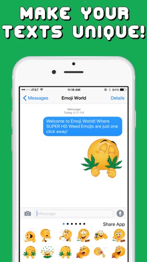 Weed Emojis 2 Keyboard By Emoji World(圖4)-速報App