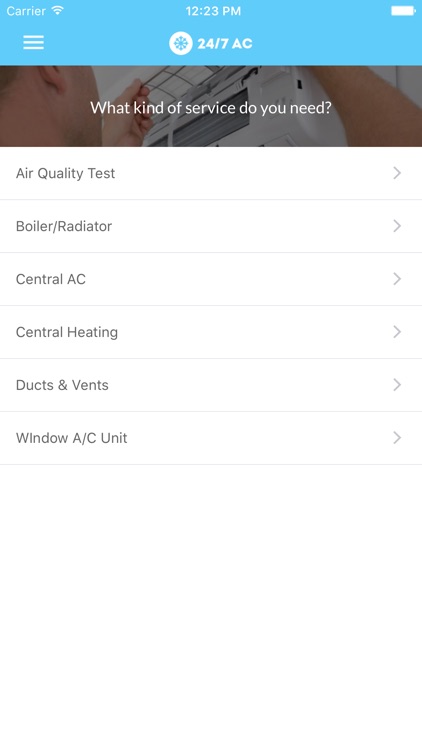 24/7 AC App - Find top AC pros in your area