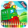 Vehicle Coloring Book - All in 1 car Drawing and Painting Colorful for kids games free