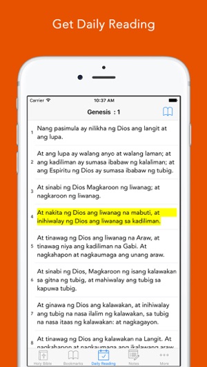 Tagalog Bible (Ang Biblia): Easy to use Bible App in Flipino(圖2)-速報App