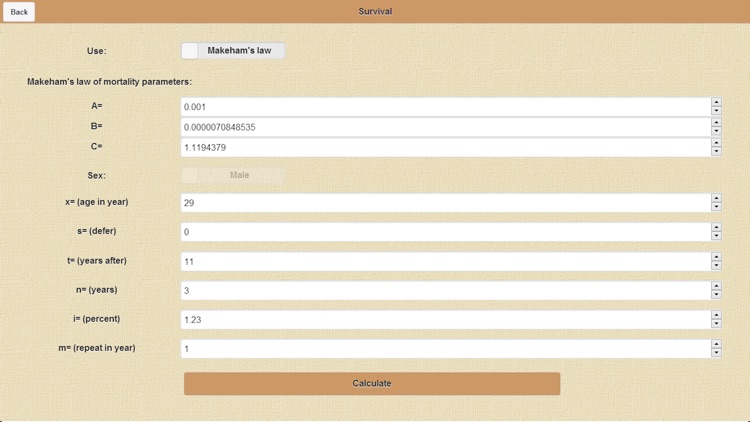 Actuarial Calculator screenshot-3