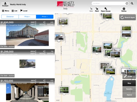 RW Indy Home Search for iPad screenshot 2