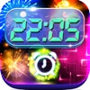 Clock Fireworks Alarm : Music Wake Up Wallpapers , Frames and Quotes Maker For Pro