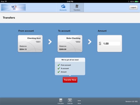 Members Choice WV FCU for iPad screenshot 4