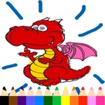 Dragon Coloring Book - Drawing Pages and Painting Educational Learning skill Games For Kid  Toddler