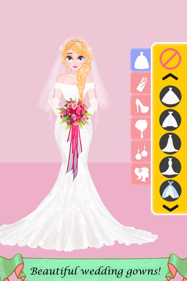 Wedding Salon - Bride Makeup and Dress Up Salon Girls Game screenshot 3