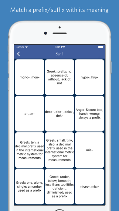 How to cancel & delete English Prefixes and Suffixes - quiz, flashcard from iphone & ipad 4