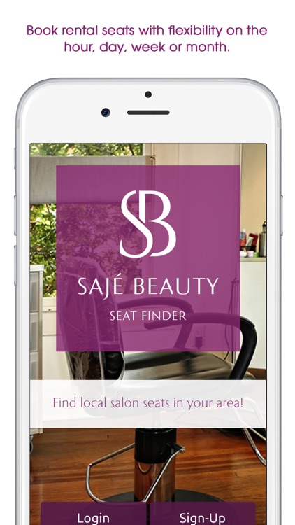 Sajé Seats - Find local rental salon seats