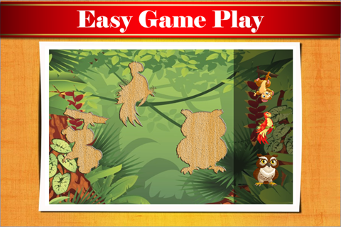 Animals Puzzles Game for Kids and Toddlers - Pet, Farm and Wild screenshot 2