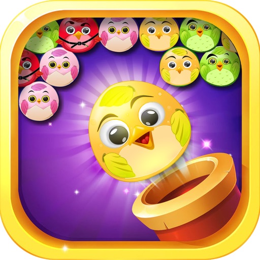 Yellow Bird Pop - Bubble Shooter Cross Finger Adventure iOS App