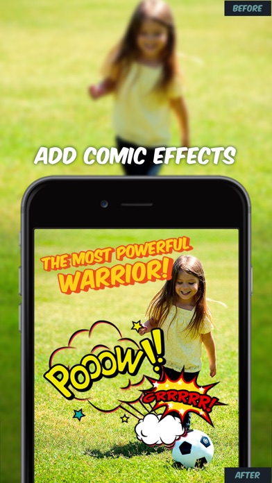 Comic Strip Maker: Heroes Photo Sticker App Screenshot on iOS
