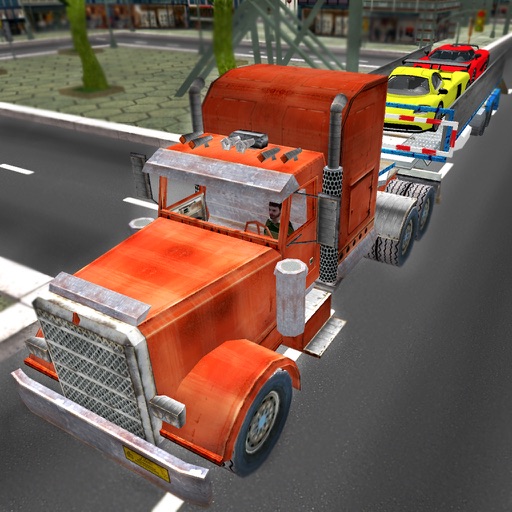Car Transport Trailer 3D - Heavy Duty Truck Driving & Parking Test Game Icon