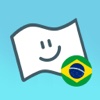 Flag Face Brazil