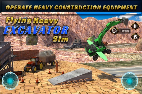 Flying Heavy Excavator Sim screenshot 2