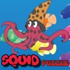 Squid Ocean Animals Puzzle Jigsaw Match Free Learning Games for Kids In Kindergarten