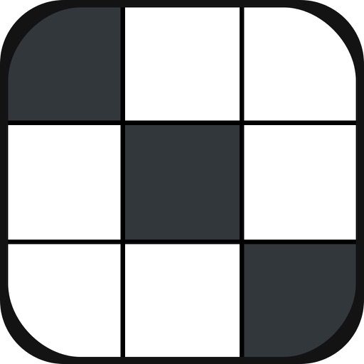 White Tiles - Hit Black Color Block Square Icon