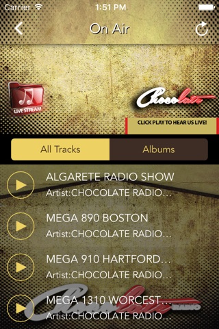 Chocolate Radio 2.0 screenshot 2