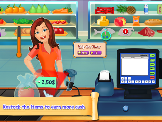 Screenshot #5 pour Supermarché caisse enregistreuse enfants sim- centres d'enseignement commercial et temps jeux amusants de gestion