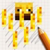 Let's Draw Pixel Minecraft Figures Edition