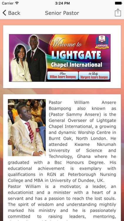 Lightgate Chapel International