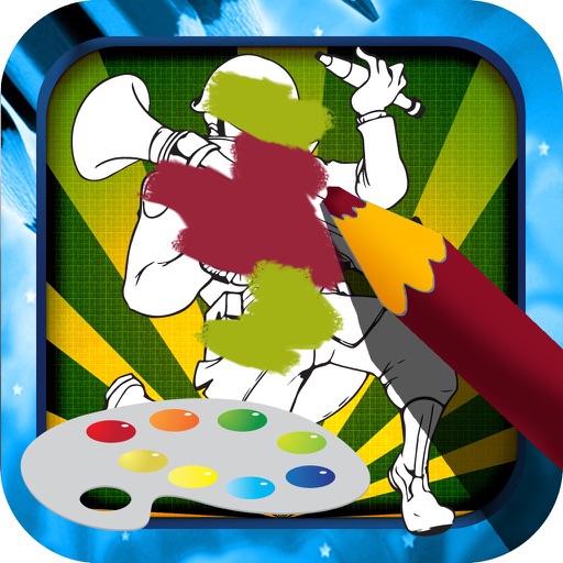 Color Book Game for Kids: Team Fortress Version iOS App