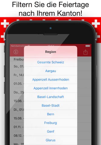 Feiertage Schweiz Kalender & Kalenderwochen Pro screenshot 4