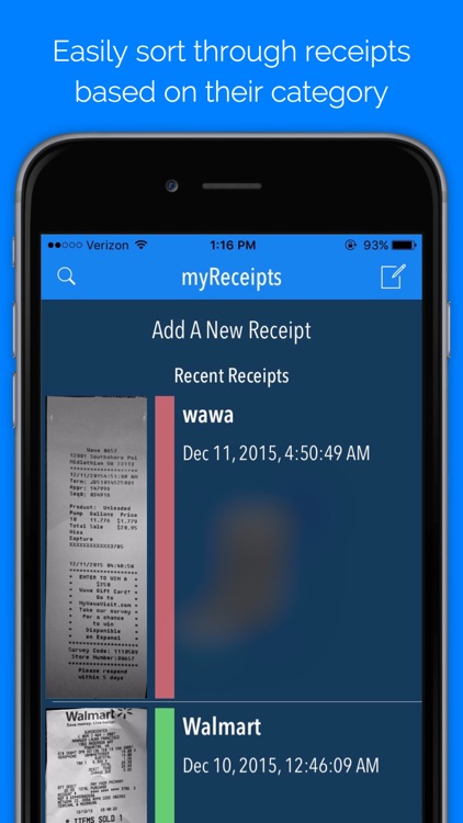 myReceipts - Receipt Organizer