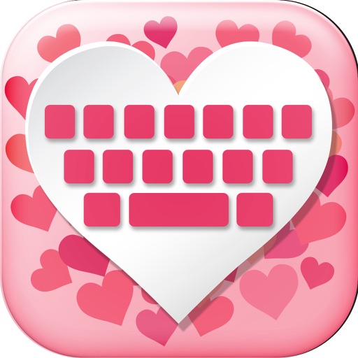 Love Keyboard  - Cute Pink Keyboard for Girls with colorful Glitter Backgrounds and Cool Fonts