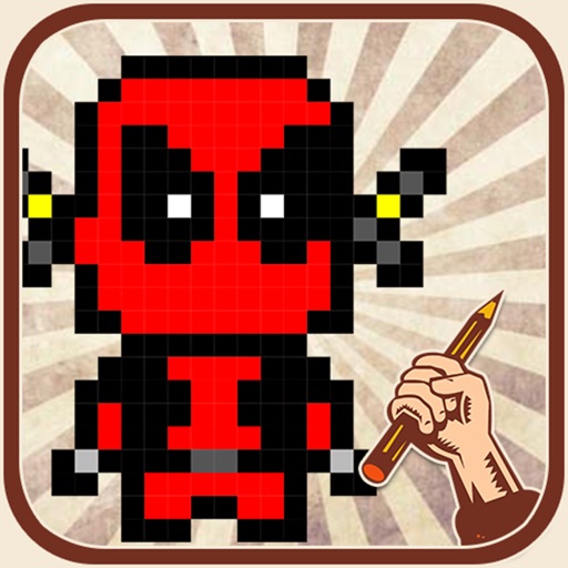 Art of Draw Pixel Superheroes Version