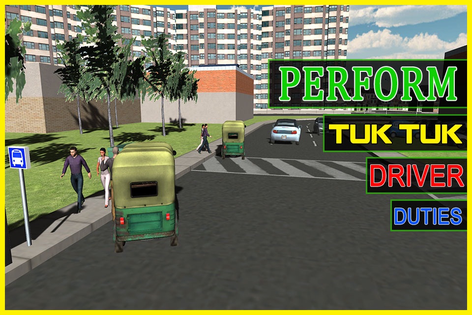 Tuk Tuk Simulator – Extreme driving & parking simulator game screenshot 3