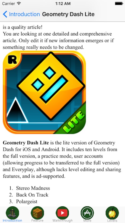 Edition Guide For - Geometry Dash