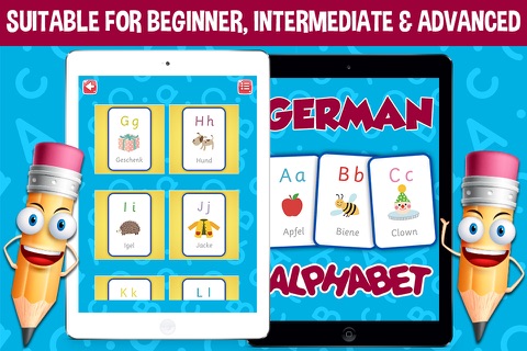 German Alphabets Flash Cards - Learn German for Kids screenshot 3