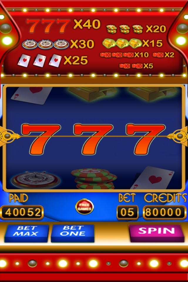 Lucky 7 - Never Lose Free Slots Born Rich Monte Carlo Machine screenshot 3
