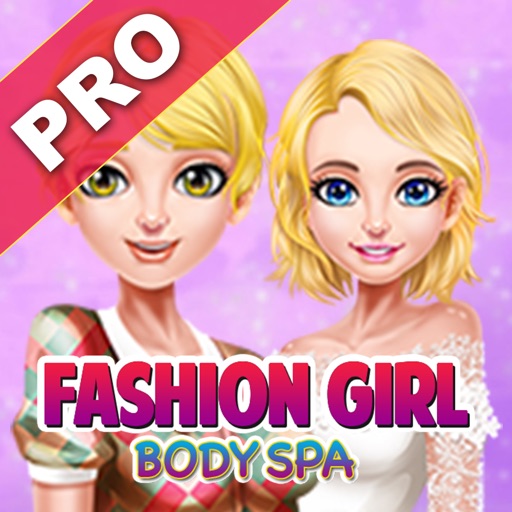 Fashion girl body spa pro icon