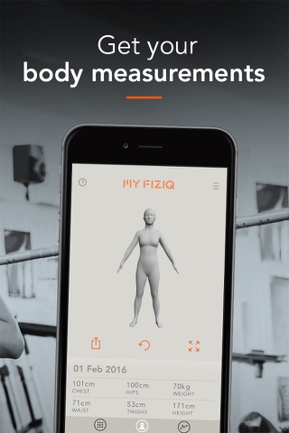 MyFiziq: Body Measurements screenshot 2