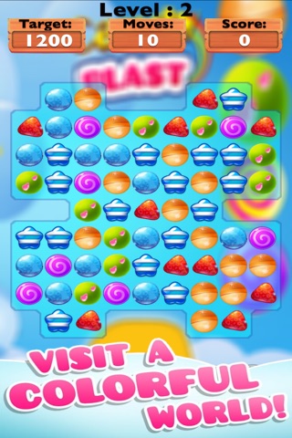 Amazing Candy Blast-best match 3 game for kids and family screenshot 2