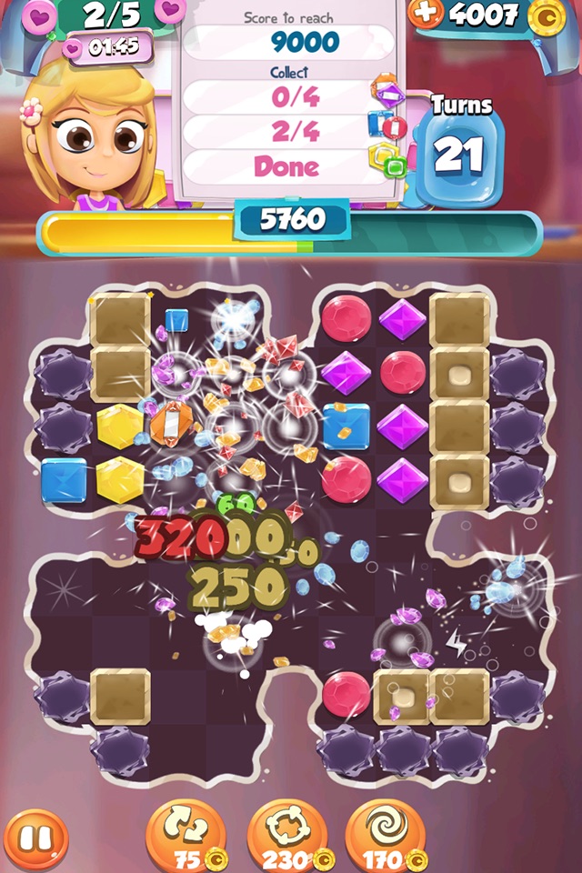Jewels and Gems Match 3 Game: Crazy Diamond Rush and Color Puzzle Adventure screenshot 3
