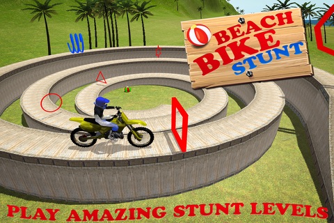 MotoCross Beach Bike Stunt 3D screenshot 2